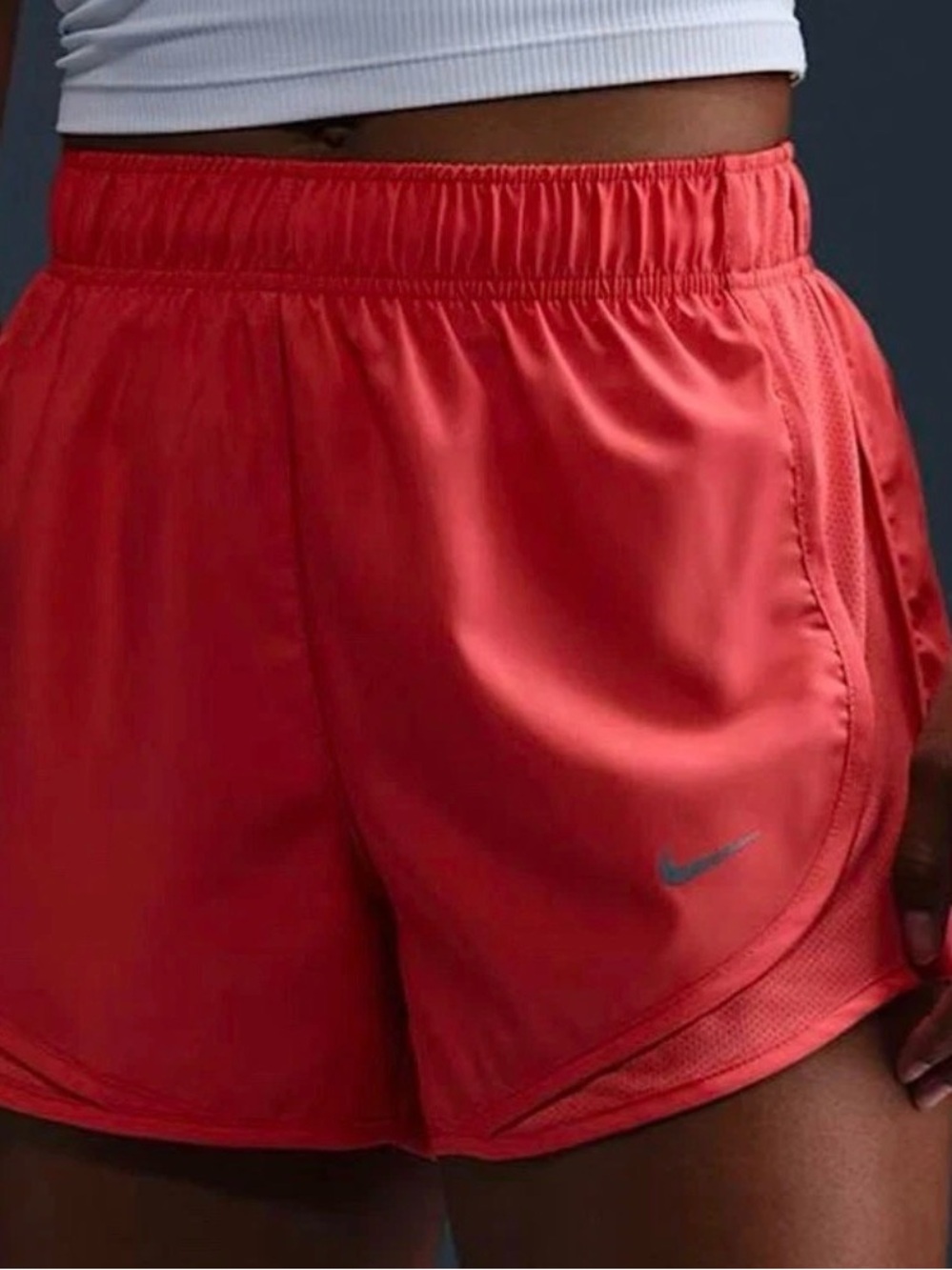 Nike Women's Dri Fit Tempo 2 In 1 Brief Lined 3" Running Shorts   XS